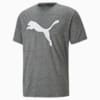 TRAIN FAVOURITE Men's Heather Cat Training Tee, Puma Black Heather, small-AUS