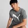 TRAIN FAVOURITE Men's Heather Cat Training Tee, Puma Black Heather, small-AUS