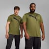 TRAIN FAVOURITE Men's Heather Cat Training Tee, Olive Green Heather, small-AUS