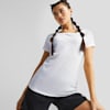 TRAIN FAVOURITE Jersey Cat Women's Training Tee, Puma White, small-AUS
