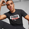 Graphic Branded Short Sleeve Training Tee Men, Puma Black, small-PHL