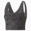 Studio Printed Cropped Training Top Women, PUMA Black-SHIBORI, small-SEA