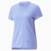 RUN FAVOURITE Heather Running Tee Women, Elektro Purple Heather, small-SEA