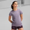RUN FAVOURITE Heather Women's Running Tee, Pale Plum Heather, small-AUS