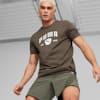 Performance Running Tee Men, Green Moss, small-SEA