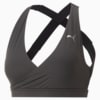 Yogini Mid Impact Crossover Training Bra, PUMA Black, small-PHL