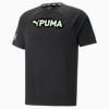 PUMA Fit Ultrabreathe Triblend Training Tee Men, PUMA Black-Fizzy Lime, small-SEA