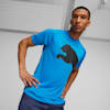 Train All Day Big CAT Men's Training Tee, Ultra Blue-PUMA Black, small-PHL