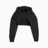 PUMA FIT MOVE Women's Cropped Training Hoodie, PUMA Black-PUMA White, small-PHL