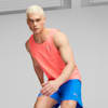 Cloudspun Men's Running Tank Top, Fire Orchid, small-AUS