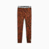 กางเกงออกกำลังกายรัดรูปเอวสูง 7 ส่วน ANIMAL REMIX, Teak, small-THA