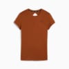 Studio Sheer Women's Fashion Training Tee, Teak, small-AUS