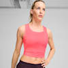 RUN ULTRASPUN Women's Running Crop Top, Sunset Glow-Fireglow, small-SEA
