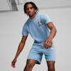 MEN’S GRAPHIC RUN EMBLEM Training Tee, Zen Blue, small-PHL