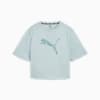 Women's Graphic Studio Training Tee, Turquoise Surf, small-PHL
