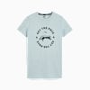 Women's Run Slogan Training Tee Q2, Turquoise Surf, small-SEA