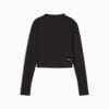 Áo crop top nữ dài tay INTERGALACTIC, PUMA Black, small-VNM