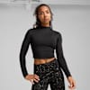 Áo crop top nữ dài tay INTERGALACTIC, PUMA Black, small-VNM