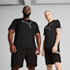 TAD ESSENTIALS Heather Cat Tee Men, PUMA Black Heather, small-SEA