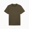 TAD ESSENTIALS Heather Cat Tee Men, Loden Green Heather, small-SEA