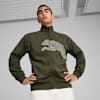 TRAIN BIG CAT Woven Jacket Men, Dark Olive, small-VNM