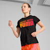 เสื้อยืดผู้หญิงลายกราฟิก PUMA RUN Fav, PUMA Black, small-THA