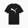 TRAIN ALL DAY ESSENTIALS Cat Logo Tee - Youth 8-16 years, PUMA Black, small-AUS