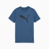 Train All Day Essentials Cat Logo Tee - Youth 8-16 years, Dark Indigo, small-NZL