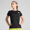 Graphic Running Tee Women, PUMA Black, small-SEA