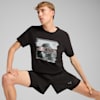 GRAPHICS SEASONS Men's Running Tee, PUMA Black, small-AUS