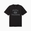 GRAPHICS Logo Relaxed Men's Training Tee, PUMA Black-Q3 & Q4, small-AUS