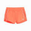 Shorts da running VELOCITY 3" da donna, Glowing Red, small