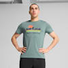GRAPHICS Men's Outdoor Running  Tee, Green Moon, small-AUS
