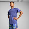VELOCITY Running Tee Men, Blue Crystal, small-PHL
