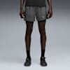 VELOCITY Men's 2-in-1 Running Shorts, Dusky Gray, small-AUS
