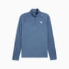VELOCITY CLOUDSPUN Men's Running Quarter-Zip Top, Dark Indigo-heather, small-AUS