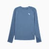 CLOUDSPUN Men's Long Sleeve Running Top, Dark Indigo-Heather, small-AUS