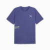 PUMA RUN Mesh Graphic Tee Men, Blue Crystal, small-AUS