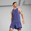 Graphic Mesh Running Singlet Men, Blue Crystal, small-SEA