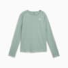 RUN CLOUDSPUN Women's Running Top, Green Moon-heather, small-AUS