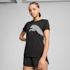 Train All Day Big Logo Tee Women, PUMA Black, small-SEA