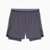 TRAINING TECH 2-in-1 Shorts Men, Galactic Gray, small