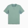 CLOUDSPUN Soft Breathable Tee Men, Green Moon Heather, small-SEA