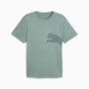Train All Day Big Logo Tee Men, Green Moon, small-SEA