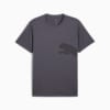 Train All Day Big Logo Tee Men, Galactic Gray, small-SEA