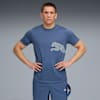 Train All Day Big Logo T-shirt voor heren, Dark Indigo, small