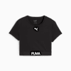เสื้อยืดทรงครอป PUMA STRONG สำหรับผู้หญิง, PUMA Black, small-THA