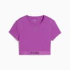 PUMA STRONG Crop Tee Women, Wild Berry, small