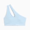 PUMA x PAMELA REIF Asymmetrischer Sport-BH, Silver Cobalt, small
