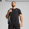 Train All Day Essentials Poly Texture Tee Men, PUMA Black, small-SEA